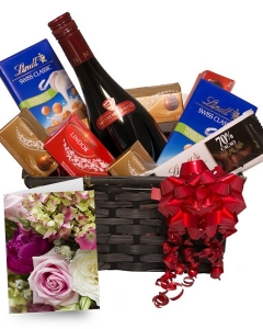 6 lindt bar w/ sparkling juice & occasional card